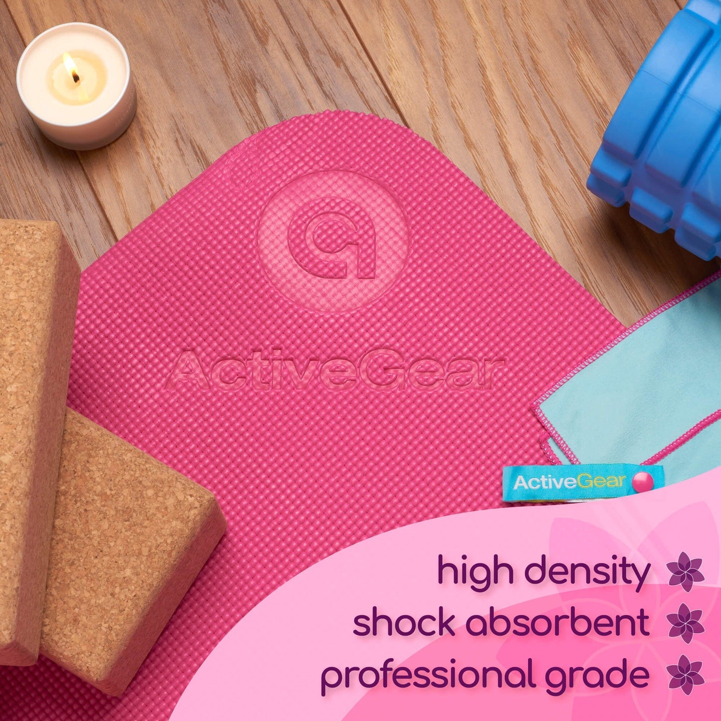 Large Yoga Mats for Acroyoga and Home Gym - from JK - sports | Pink 10' X 6'