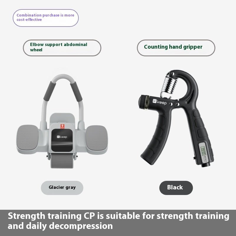 Abdominal Wheel Elbow Support Type Home Fitness Equipment Exercise - 0 from JK - sports | Spring Grip Combination