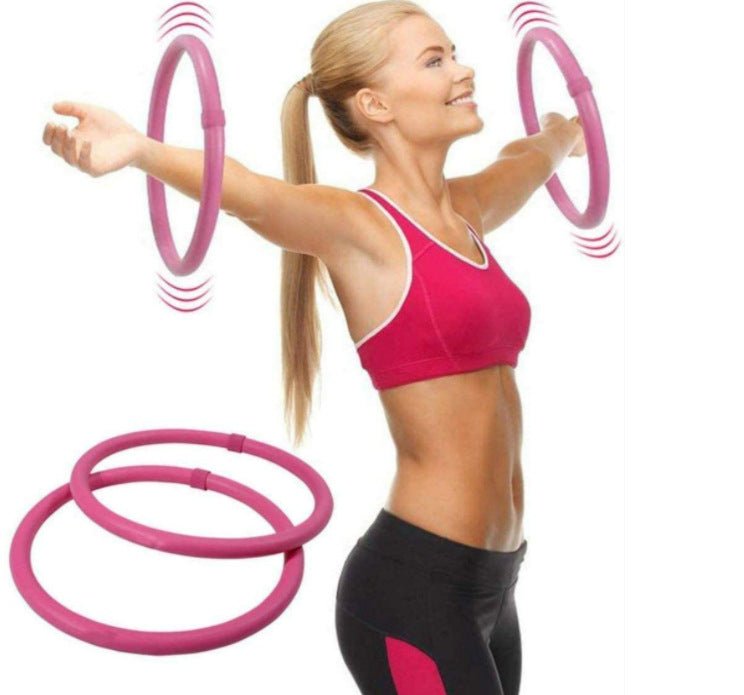 ArmHoop Massage Fat Burning Cellulite Yoga Fitness Exercise Equipment - 0 from JK - sports | Pink
