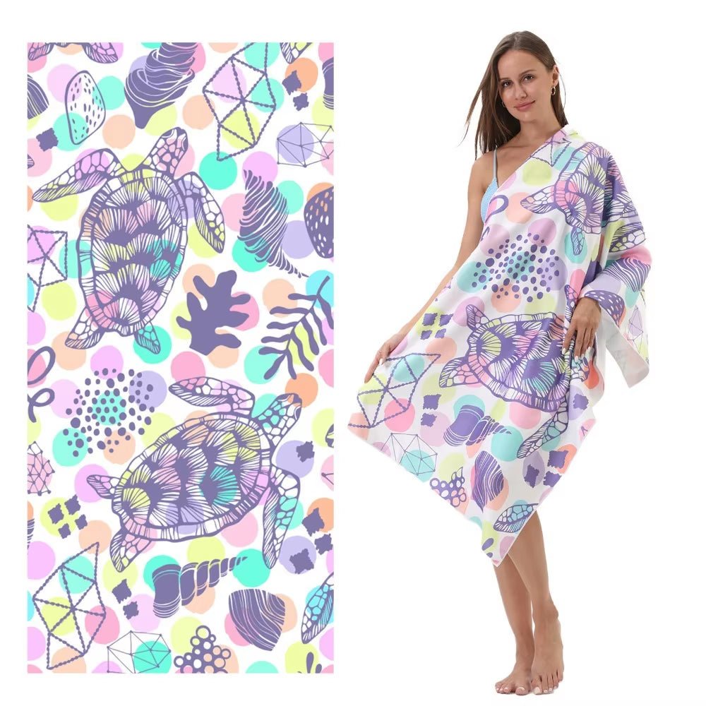 Beach Towel Mat Quick Drying Microfiber Towels Sports Bathroom Swimming Luxury for the Travel Baggy Gym Sea Sand Free Cooling - from JK - sports | M33 70X140Cm