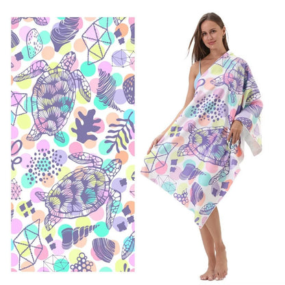 Beach Towel Mat Quick Drying Microfiber Towels Sports Bathroom Swimming Luxury for the Travel Baggy Gym Sea Sand Free Cooling - from JK - sports | M33 70X140Cm