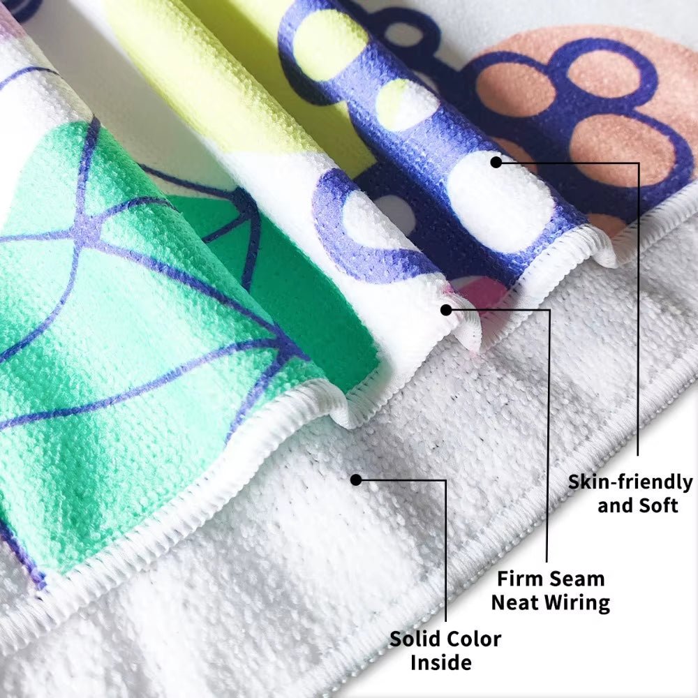 Beach Towel Mat Quick Drying Microfiber Towels Sports Bathroom Swimming Luxury for the Travel Baggy Gym Sea Sand Free Cooling - from JK - sports | M33 70X140Cm