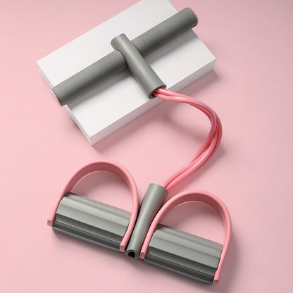 Crunches Auxiliary Rope Female Yoga Exercise Home Fitness Equipment - 0 from JK - sports | Cherry pink