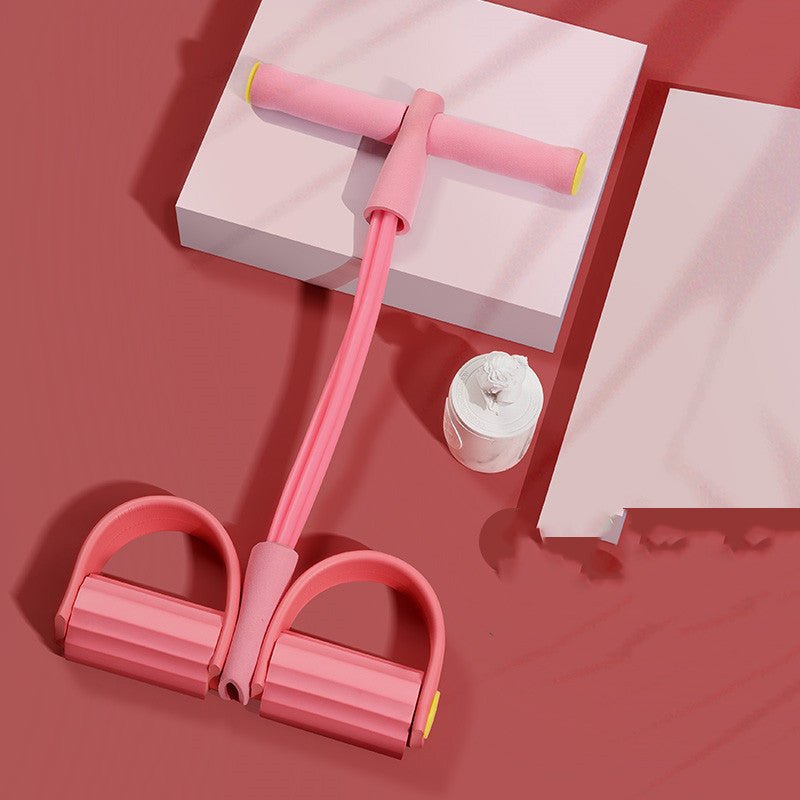 Crunches Auxiliary Rope Female Yoga Exercise Home Fitness Equipment - 0 from JK - sports | Pink