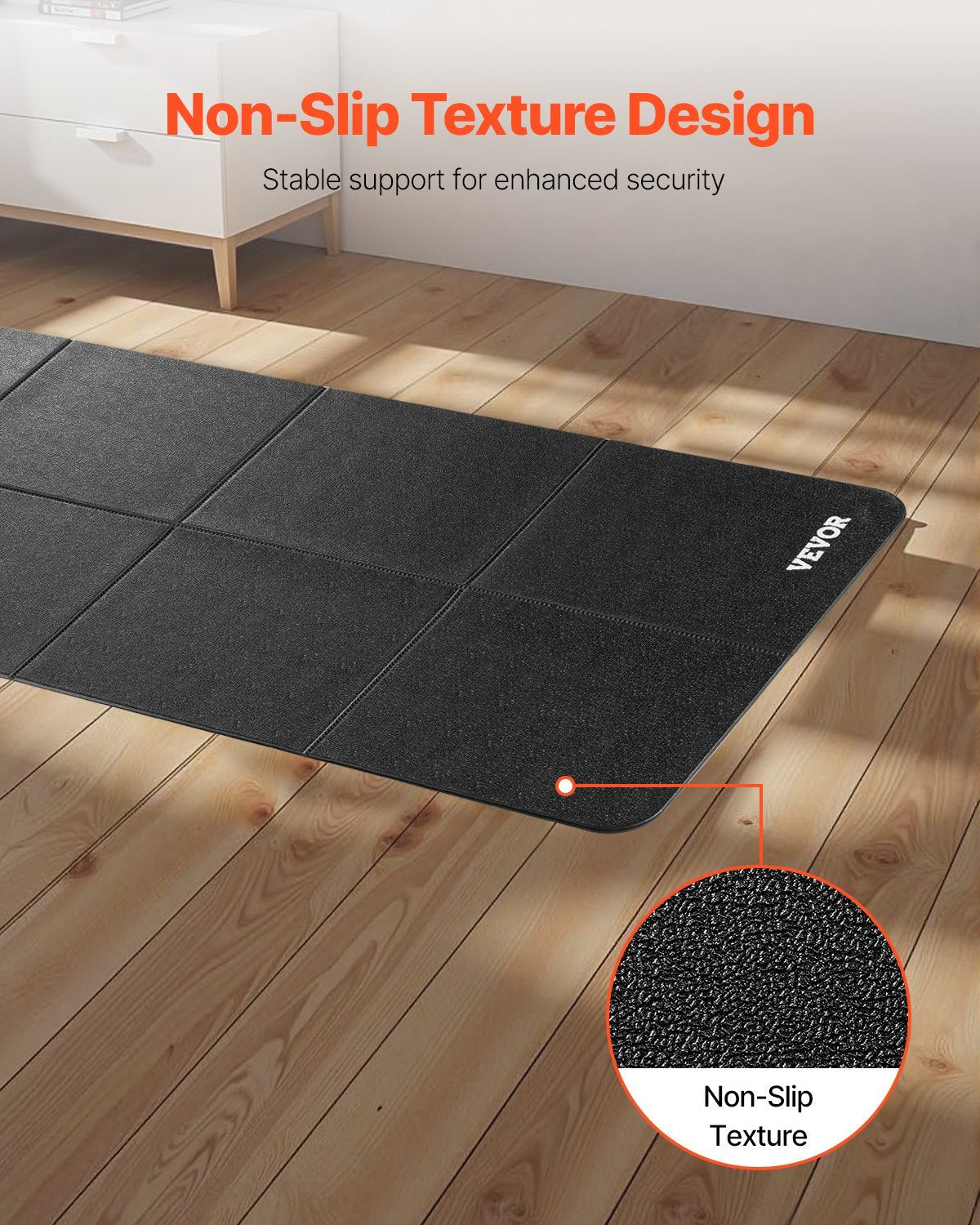 Foldable Walking Pad Treadmill Mat For Carpet Floor Exercise Equipment Mat - 5 from JK - sports | Black