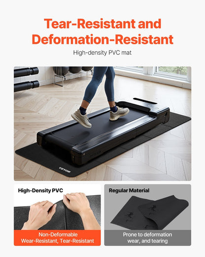 Foldable Walking Pad Treadmill Mat For Carpet Floor Exercise Equipment Mat - 5 from JK - sports | Black