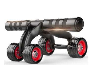 Four - wheel abdominal muscle exercise fitness equipment - 0 from JK - sports | Black