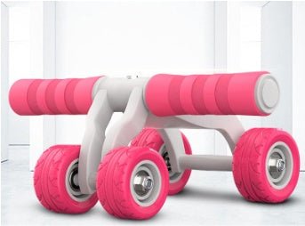 Four - wheel abdominal muscle exercise fitness equipment - 0 from JK - sports | Pink