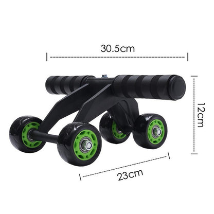 Four - wheeled Abdominal Roller Home Exercise Abdominal Muscle Fitness Equipment - 0 from JK - sports | Black