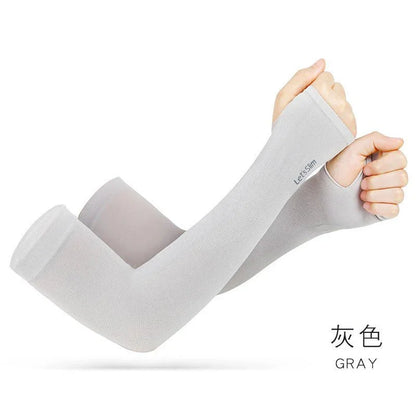 GOUNOD Sun Protection UV Garden Arm Sleeves with Thumb Hole for Men Women UPF 50+ Compression Cooling Sport Gloves Dealsforyoudays - from JK - sports | Dark Gray 2 Pair