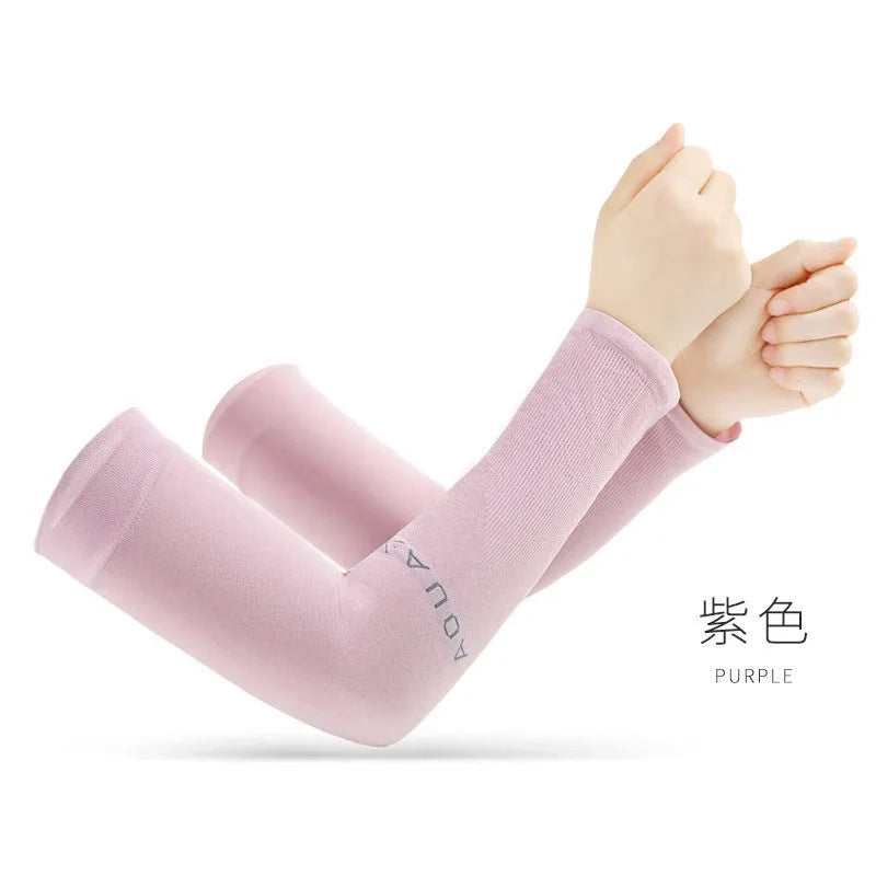 GOUNOD Sun Protection UV Garden Arm Sleeves with Thumb Hole for Men Women UPF 50+ Compression Cooling Sport Gloves Dealsforyoudays - from JK - sports | White 2 Pair