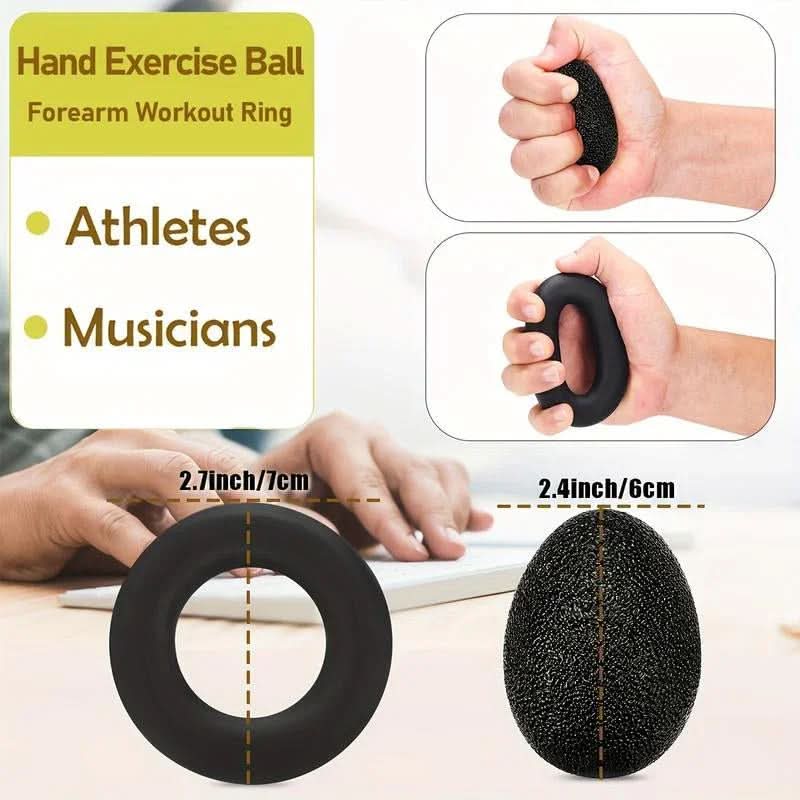 Grip Strength Trainer with Finger Exerciser, Hand Grip Strengthener, Finger Stretcher,Grip Ring & Stress Relief Ball for Muscle Building and Injury Recover Hand Extension Exerciser Outdoorfun - from JK - sports | Default