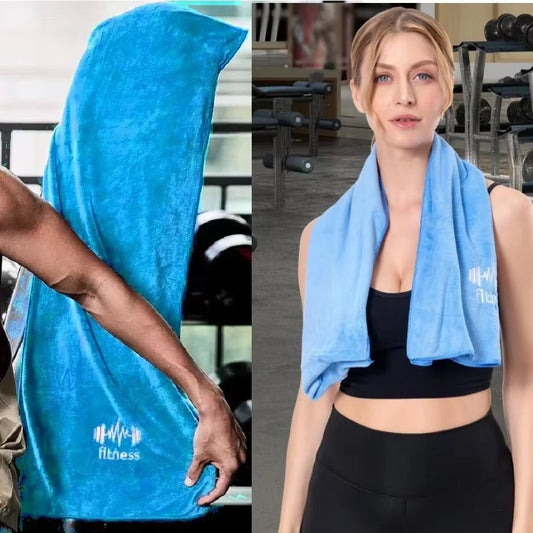 Gym Towel Microfiber Sports Towel for Men and Women, Super Soft and Quick - Drying Towel for Tennis Yoga Cycling Swimming - from JK - sports | Blue 40X95Cm