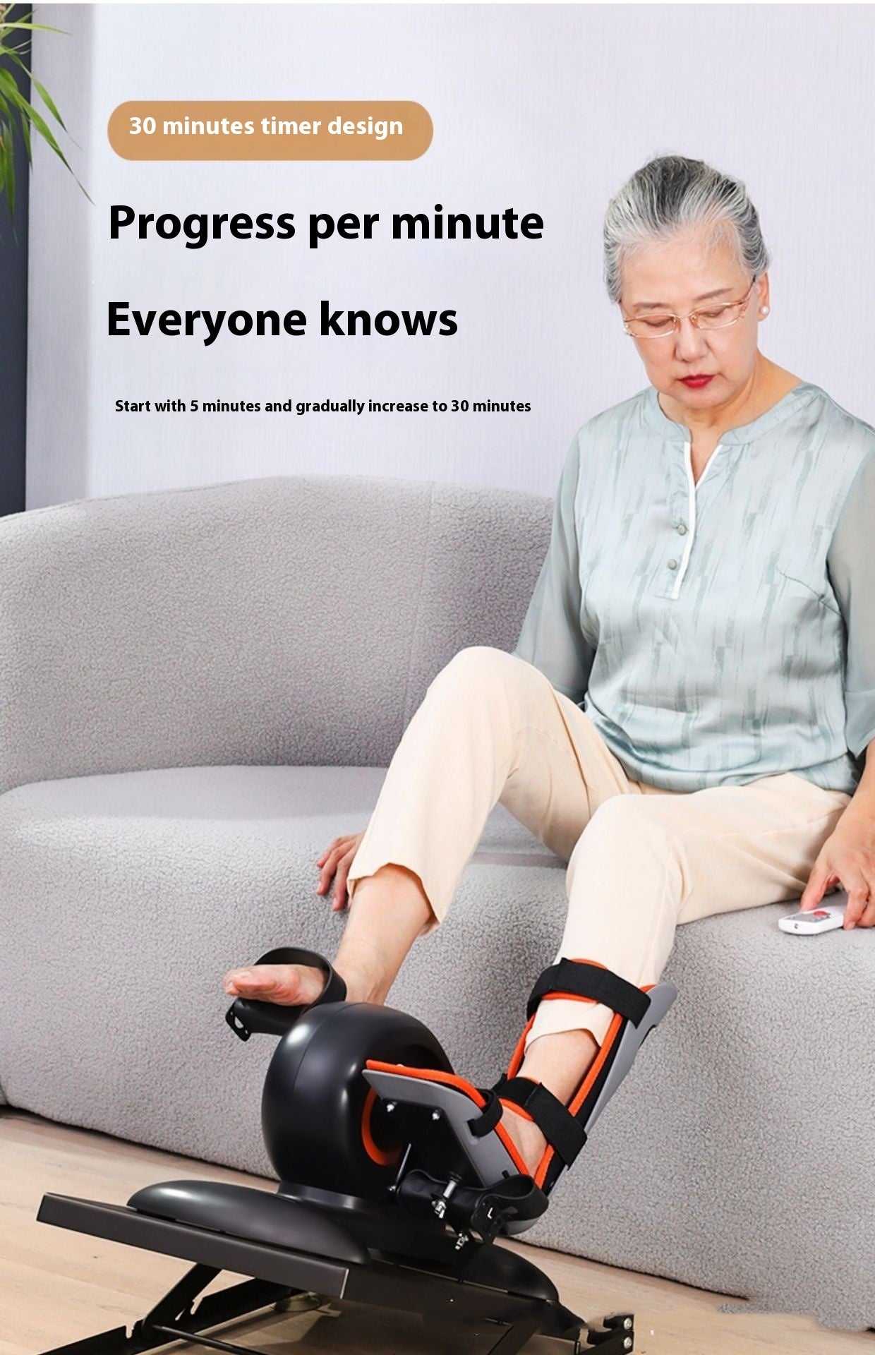 JK's Rehabilitation Electric Bike Fitness Equipment Exercise Electric Exercise Bike - 0 from JK - sports | Black UK