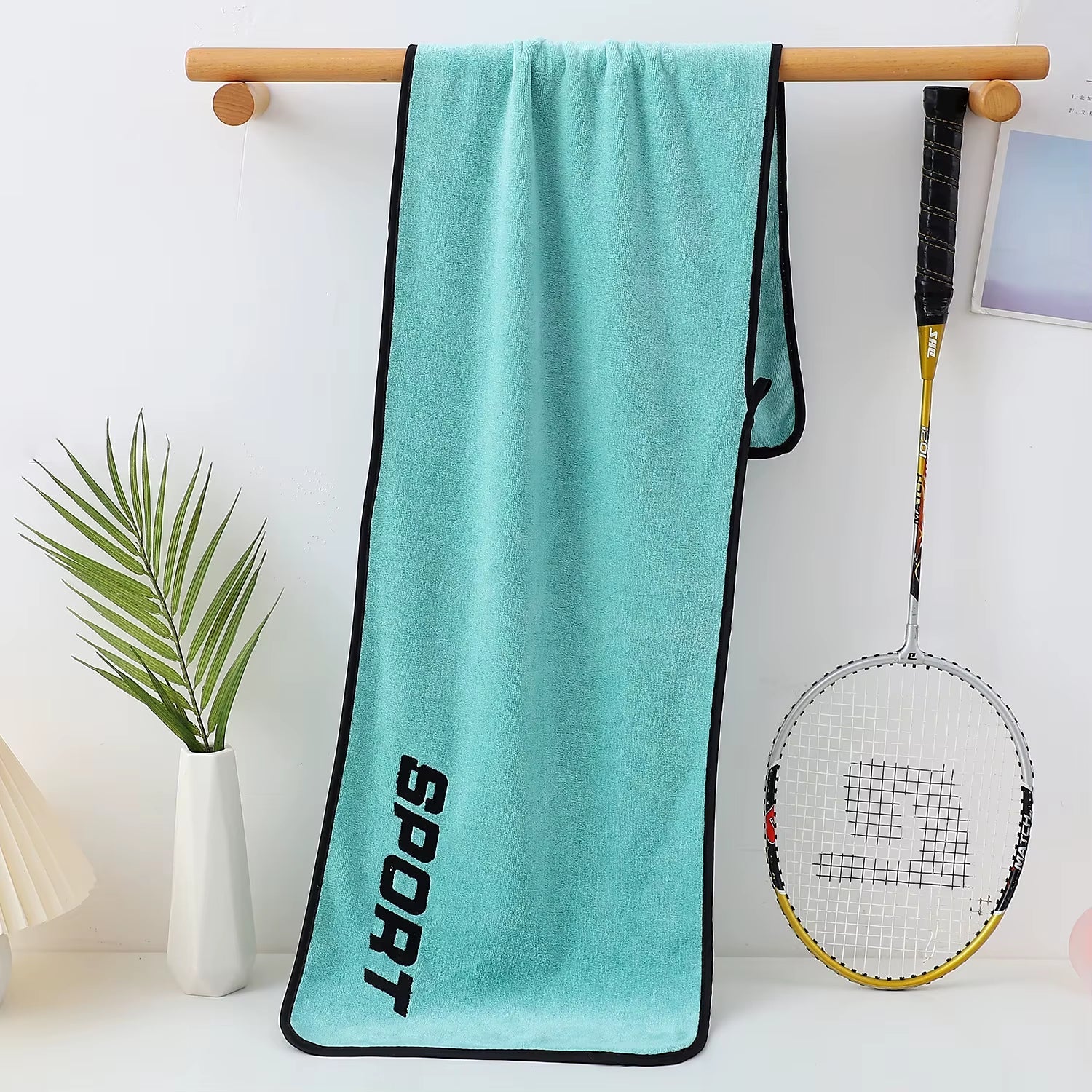 JK's Sports Towel Ultra - Fine Fiber Gym Workout Sweat Absorption Towel Yoga Quick Drying Exercise Beach Quick Dry Towel - from JK - sports | Green