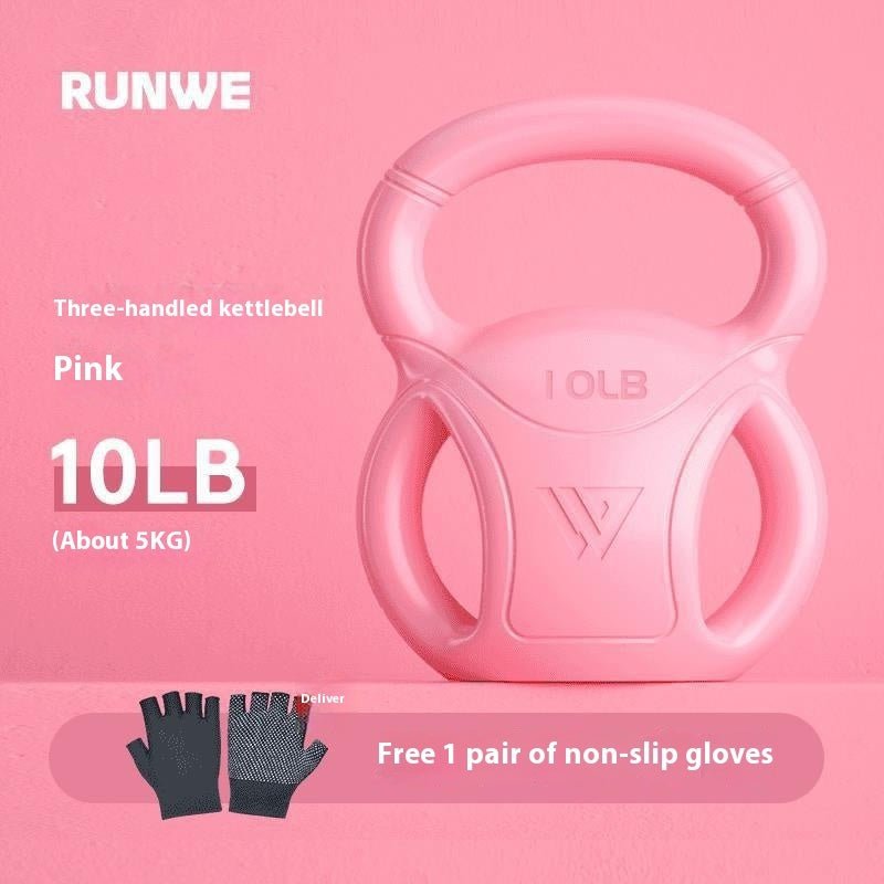 Kettlebell Universal Exercise Shaping Fitness Equipment Home Use - 0 from JK-sports | 10 Pounds Peach Pink