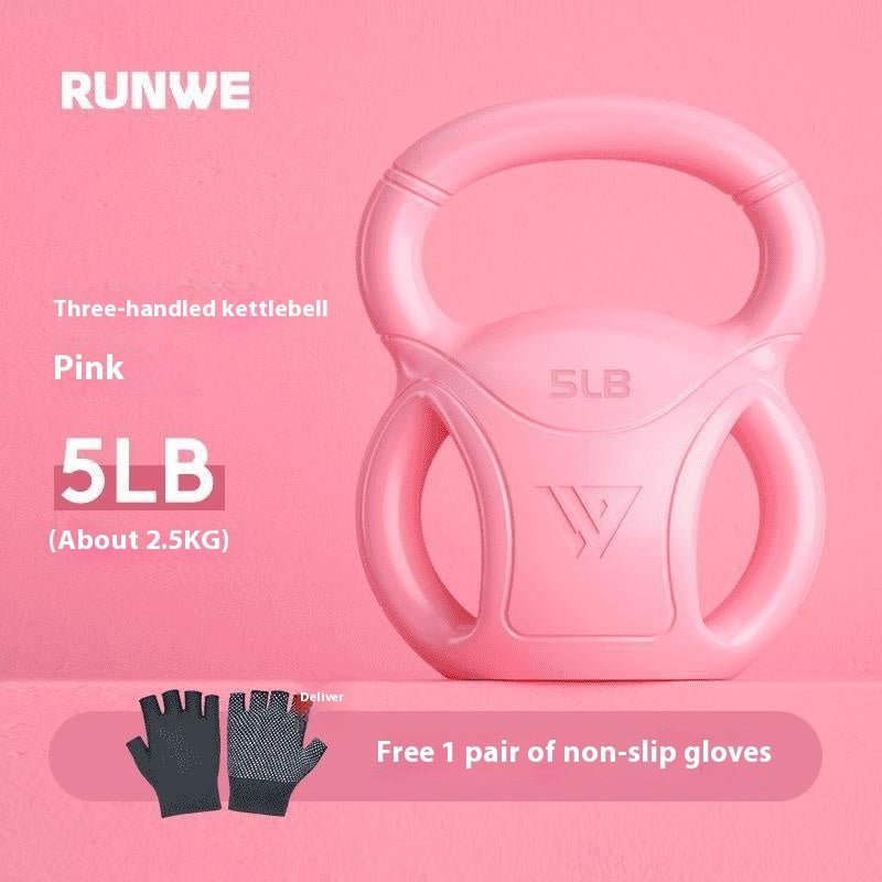 Kettlebell Universal Exercise Shaping Fitness Equipment Home Use - 0 from JK-sports | 5 Pounds Peach Pink