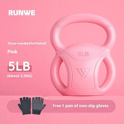 Kettlebell Universal Exercise Shaping Fitness Equipment Home Use - 0 from JK-sports | 5 Pounds Peach Pink