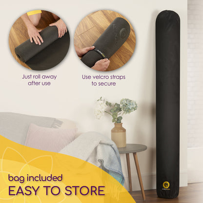 Large Yoga Mats for Acroyoga and Home Gym - from JK - sports | Black 6' X 6'