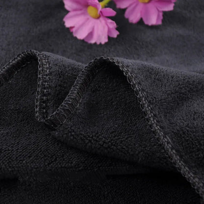 Microfiber Bath Towel - Soft and Lightweight Face Towel, Odorless Bath, Spa, Gym Towel (Black) - from JK - sports | Black 35X75 Cm
