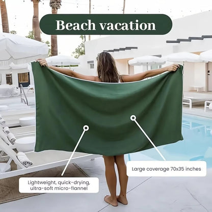 Outdoor Magnetic Bath Towel Multifunctional Magnet Towels Quick Drying Beach Towel for Surfing Swimming Changing Clothes - from JK - sports | Grey 140X35Cm