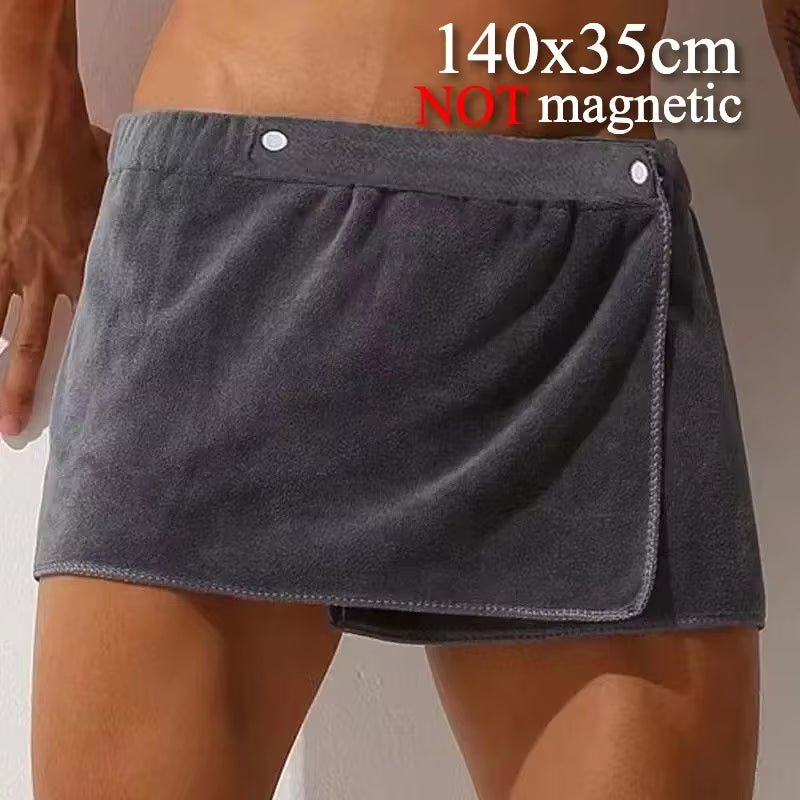 Outdoor Magnetic Bath Towel Multifunctional Magnet Towels Quick Drying Beach Towel for Surfing Swimming Changing Clothes - from JK - sports | Grey 140X35Cm