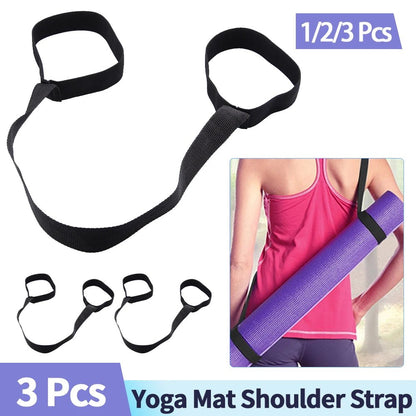Portable Yoga Mat Strap Belts Adjustable Storage Ties Sports Sling Shoulder Carry Strap Belt Exercise Stretch Fitness Equiment - from JK - sports | 1 Pcs