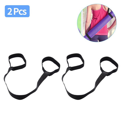Portable Yoga Mat Strap Belts Adjustable Storage Ties Sports Sling Shoulder Carry Strap Belt Exercise Stretch Fitness Equiment - from JK - sports | 2 Pcs
