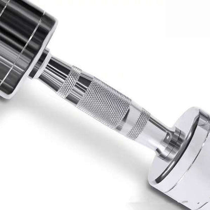 Pure Steel Home Fitness Electroplating Dumbbell Gym Equipment - 0 from JK - sports | Silver 2kg