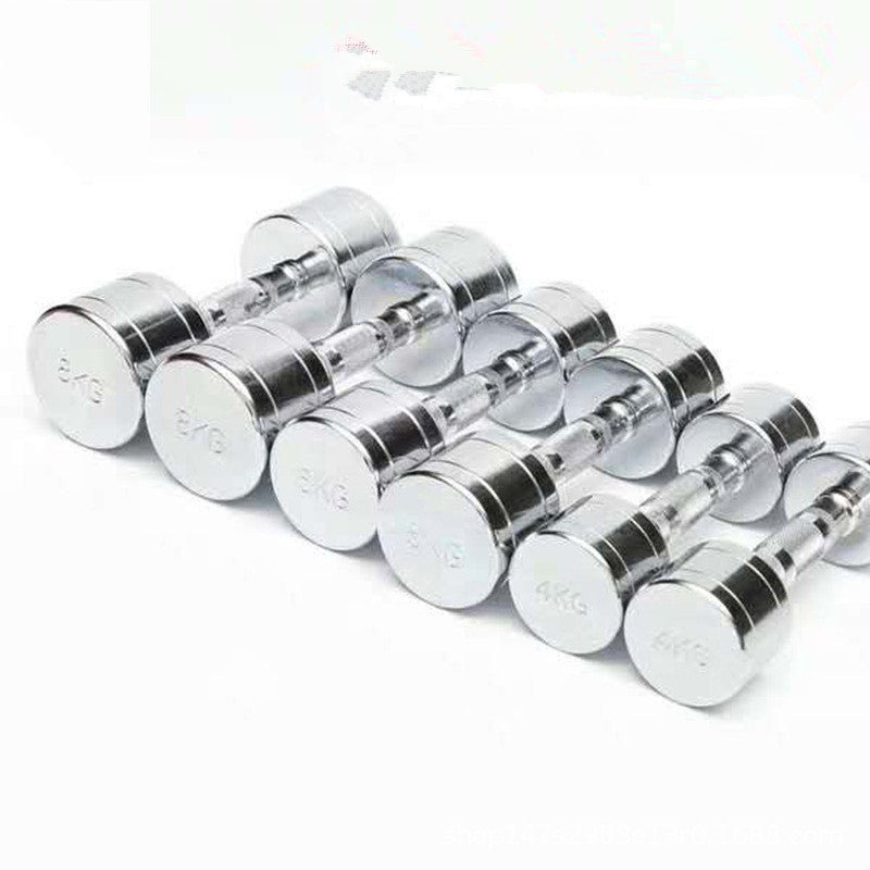 Pure Steel Home Fitness Electroplating Dumbbell Gym Equipment - 0 from JK - sports | Silver 2kg