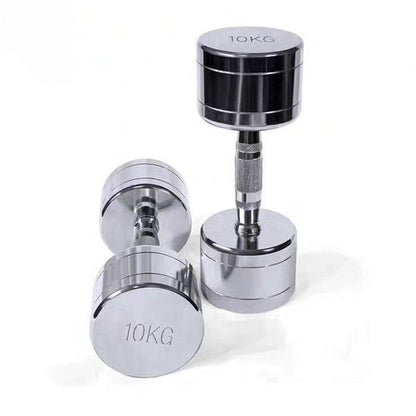 Pure Steel Home Fitness Electroplating Dumbbell Gym Equipment - 0 from JK - sports | Silver 2kg