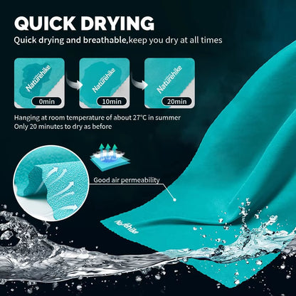 Quick Dry Moisture Transfer Breathable Bath Towel Travel Beach Towel Sports Gym Towel Absorbent Towel - from JK - sports | Lake Green 40X80