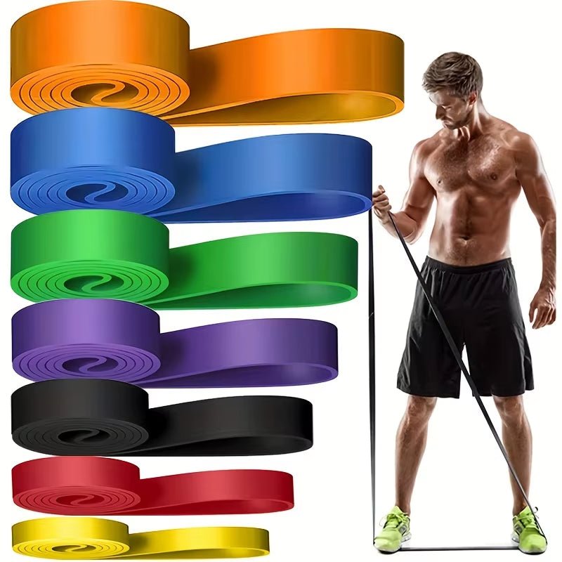 Resistance Band Set Pull up Assistance Bands Stretch Band Resistance Heavy Workout Exercise for Physical Therapy Home Workouts - from JK - sports | Yellow 15Bl