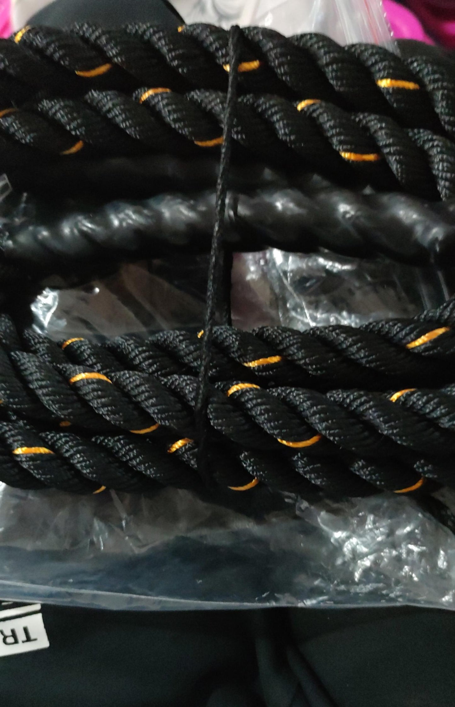 Rope Battle Skipping Ropes Power Training Fitness Home Gym Equipment - 0 from JK - sports | 25mm Black 3M