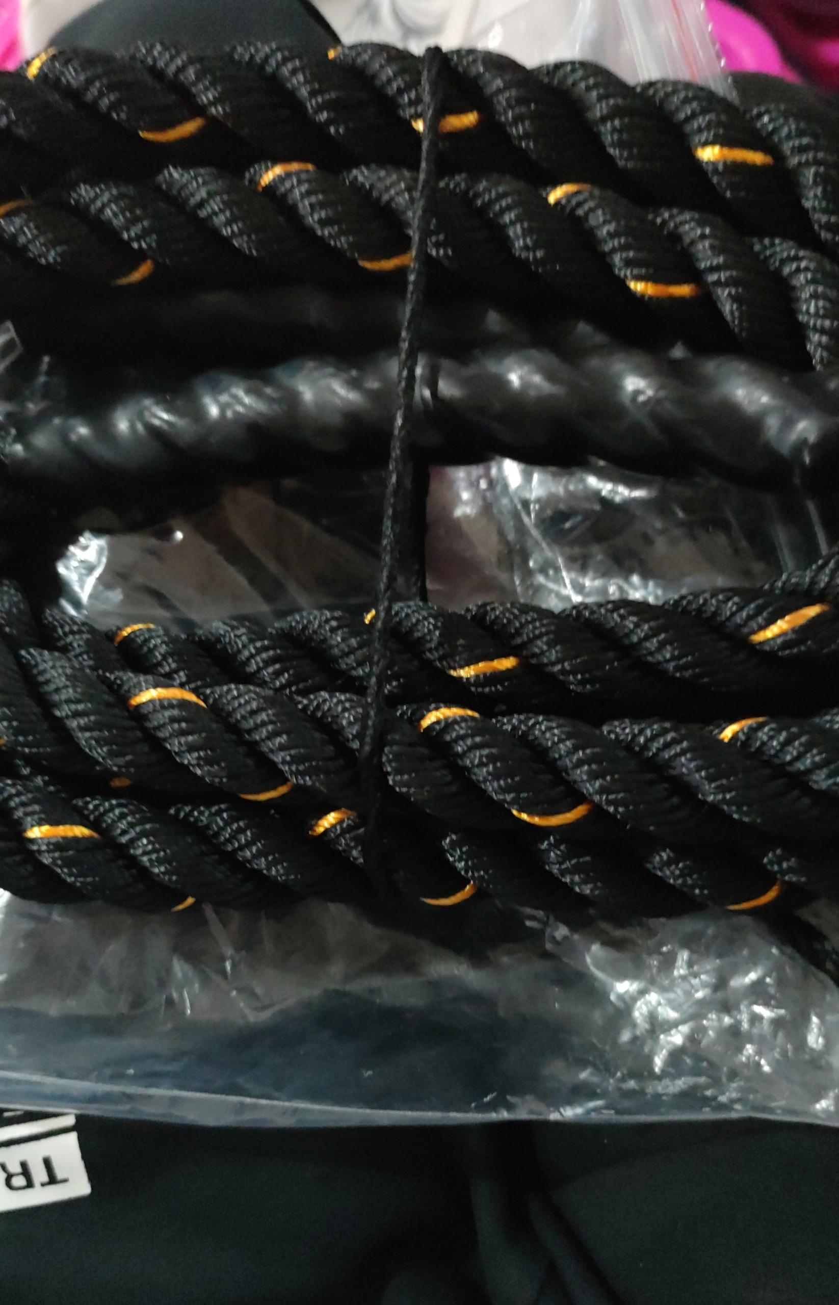 Rope Battle Skipping Ropes Power Training Fitness Home Gym Equipment - 0 from JK - sports | 25mm Black 3M