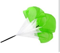 Running Parachute Umbrella Outdoor Exercise Tool Speed Equipment - 0 from JK - sports | Fluorescent green