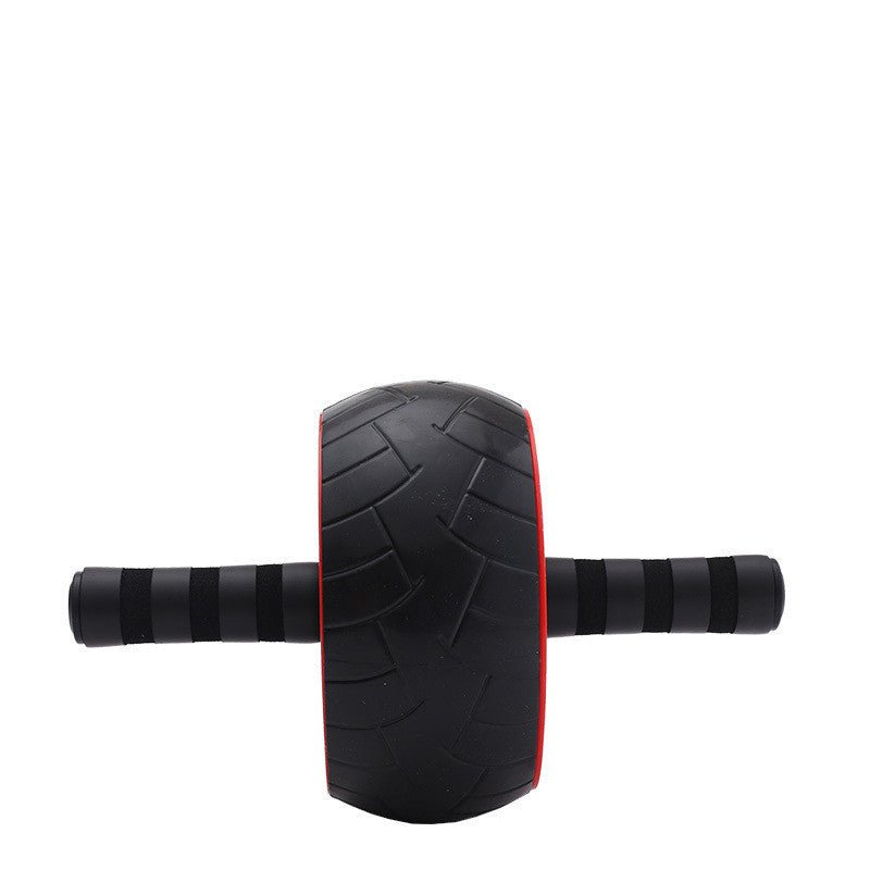 Silent Single - Wheel Abdominal Home Fitness Equipment Exercise Abdominal Muscle Roller - 0 from JK - sports | Tire skin wheel black and red
