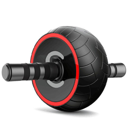 Silent Single - Wheel Abdominal Home Fitness Equipment Exercise Abdominal Muscle Roller - 0 from JK - sports | Tire skin wheel black and red