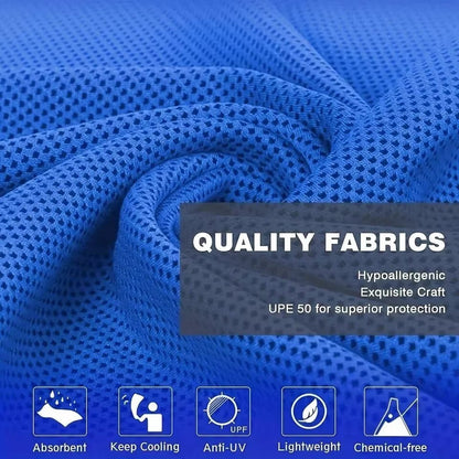 U Cooling Hoodie Towel Beach Camping Gym Building Sun Protection Quick Drying Sports Cooling Towel Headband - from JK - sports | Black