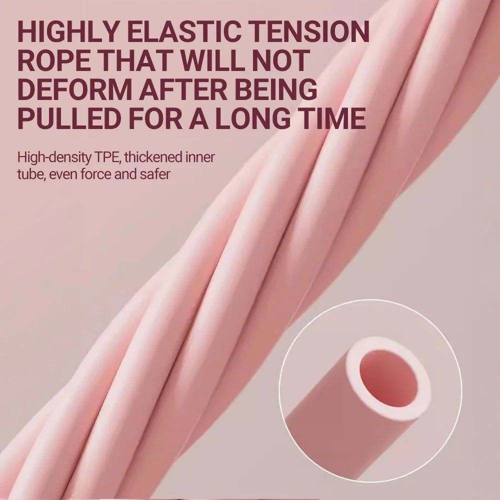 Woman Yoga Pedal Puller Portable Resistance Band Exercise At Home Tension Rope Multifunctional Exercise Equipment - 5 from JK - sports | Pink