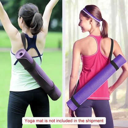Yoga Mat Sling Carrier Exercise Yoga Shoulder Strap Adjustable Stretch Carrying Home Gym Fitness Equipment - from JK - sports |